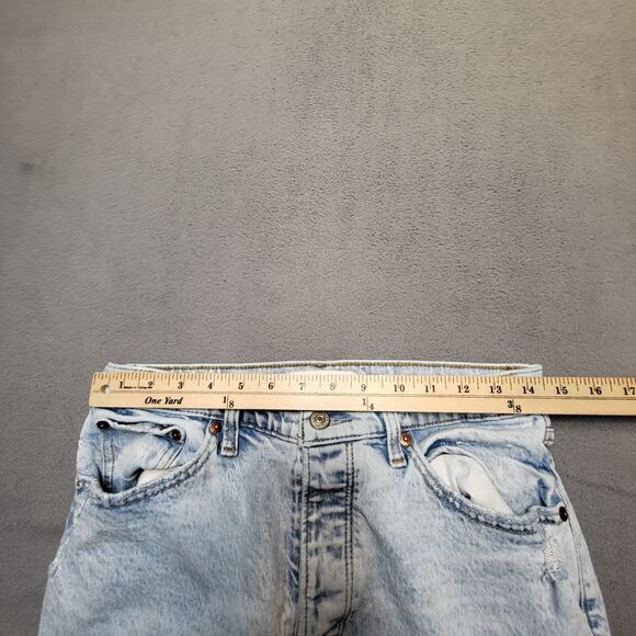 Abercrombie And Fitch Jeans Womens 8 Blue Dad Straight Leg Distressed Denim - Picture 9 of 11